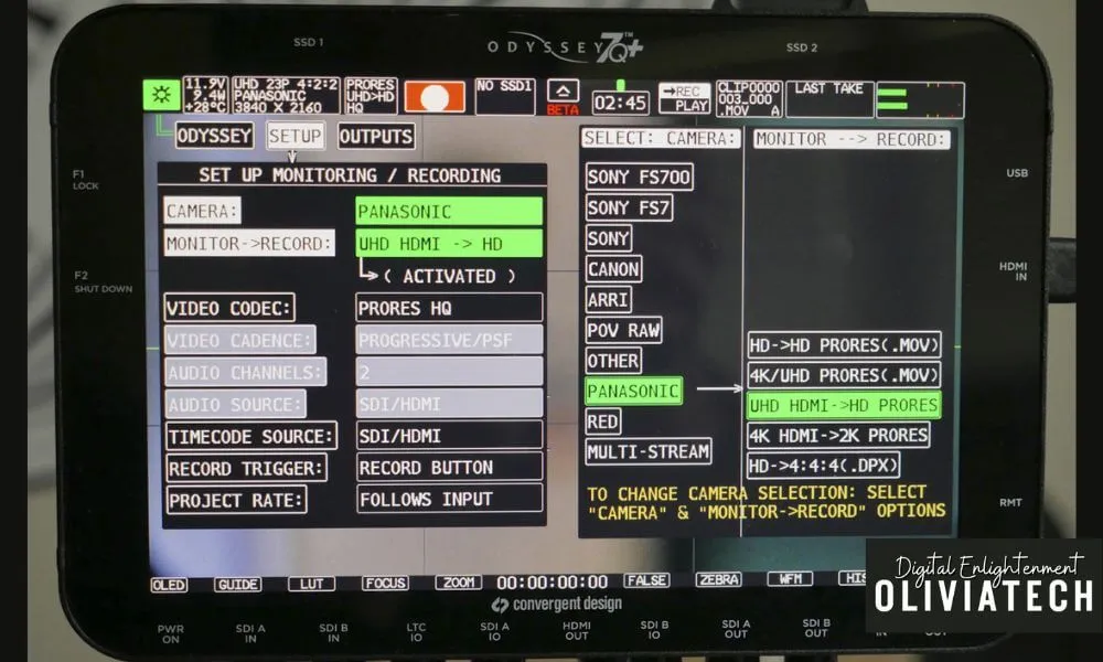 Odyssey7Q Key Features and Specifications